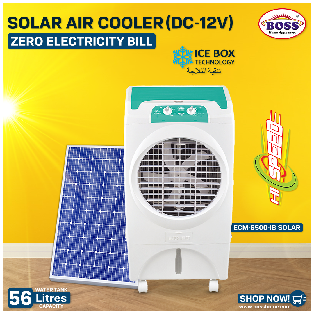 Boss Room Cooler - ECM 6500 IB 12V Solar Air Cooler