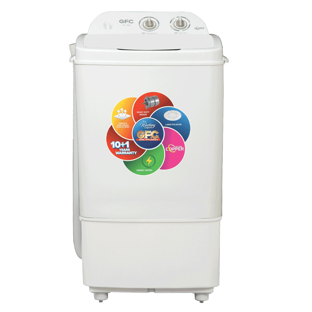 GFC Washing Machine Single Tub - GFC GF-912 Washing Machine - 12KG