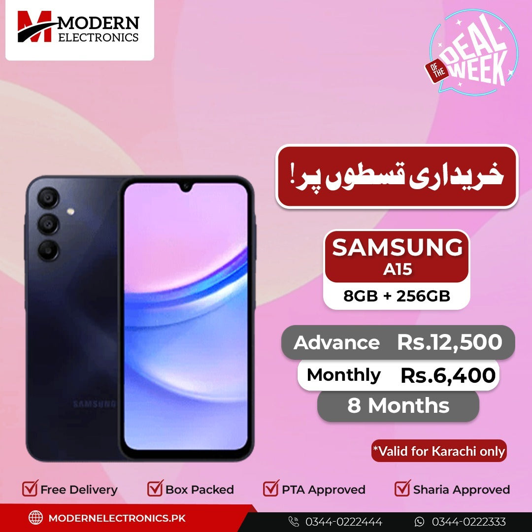Deal of the Week - Samsung Mobile - A15 (8GB, 256GB)