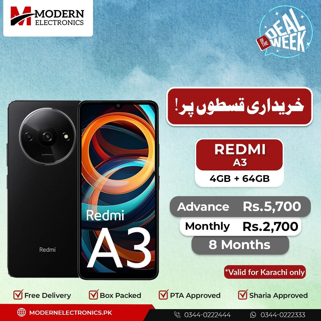 Deal of the Week - Redmi Mobile - Redmi A3 (4GB, 64GB)