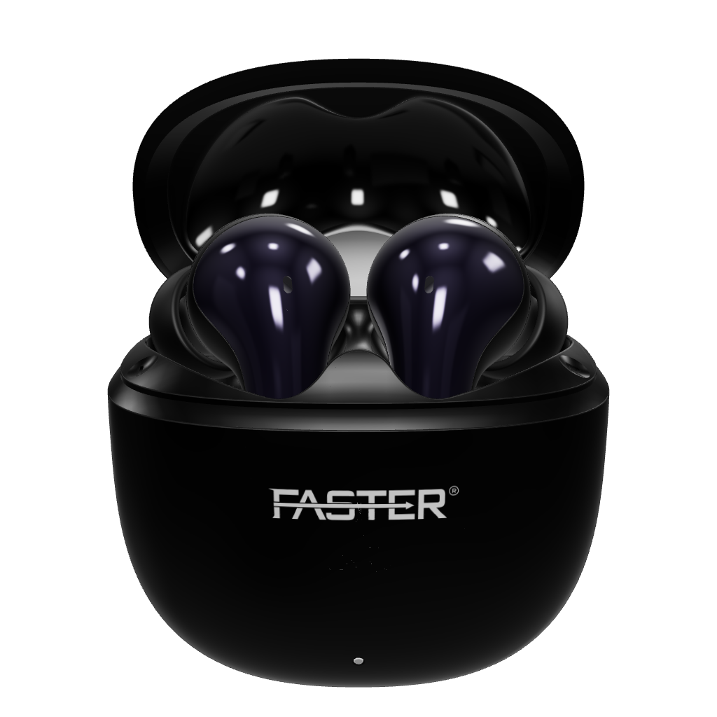 Faster - FUSION - X HYBRID ANC + 6 Mic ENC Earbuds