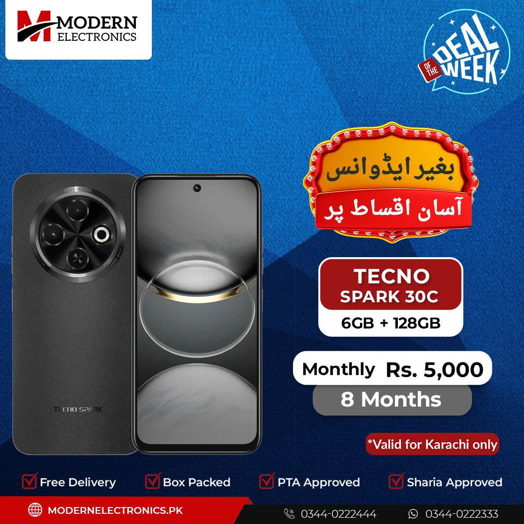 Deal of the Week - Tecno Mobile - Spark 30C (6GB, 128GB) - 8 Months Zero Advance