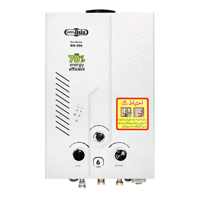 Super Asia - Instant Gas Water Heater - GH-510 Eco 10 Ltrs