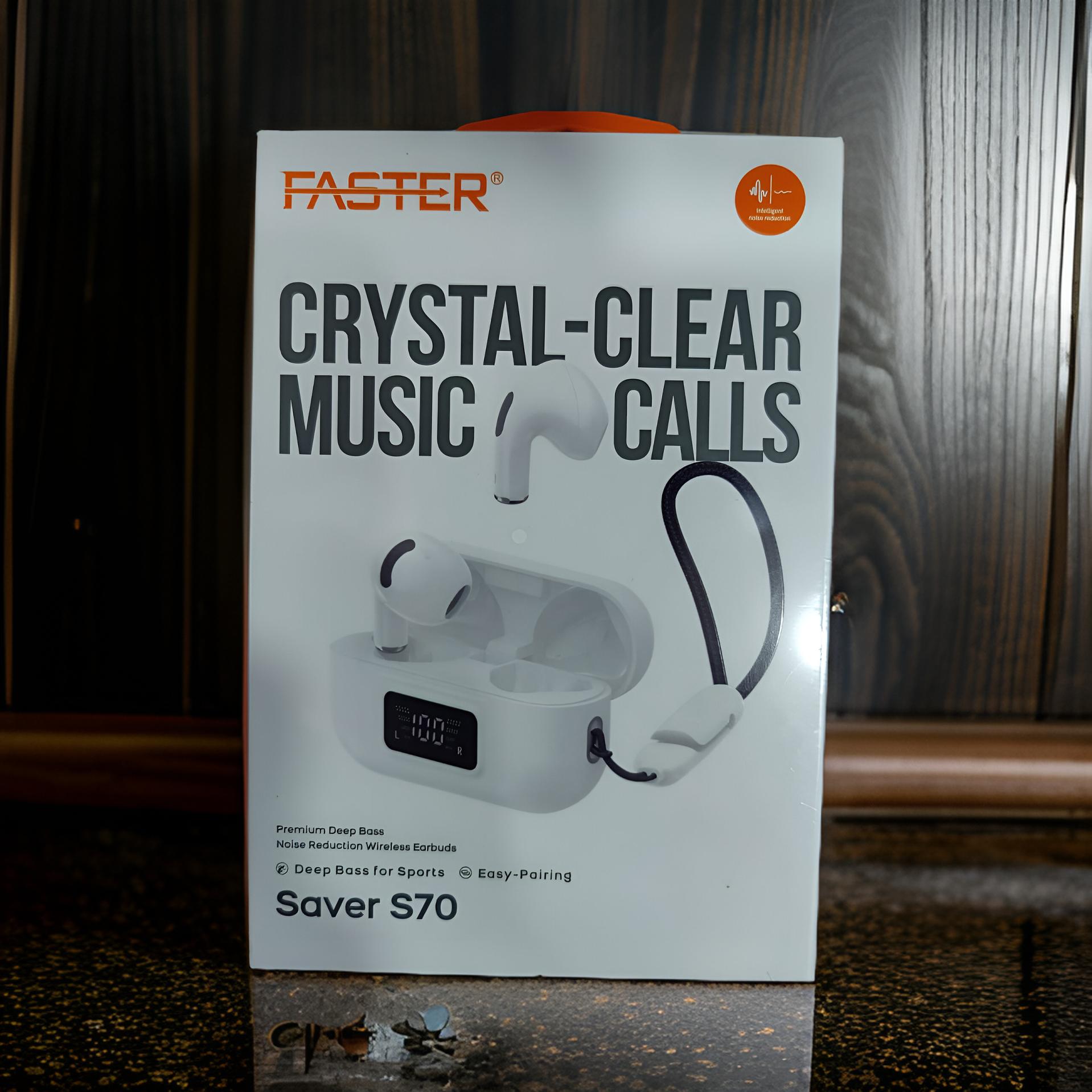 Faster - S70 Wireless Bluetooth Earbuds