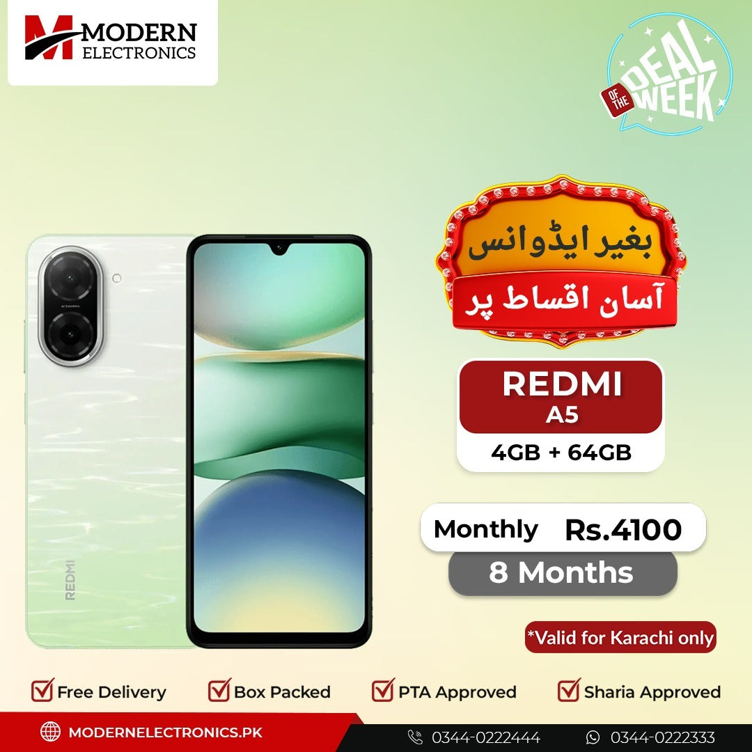 Deal of the Week - Redmi Mobile - Redmi A5 (4GB, 64GB) - 8 Months Zero Advance