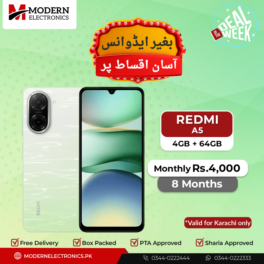 Deal of the Week - Redmi Mobile - Redmi A5 (4GB, 64GB) - 8 Months Zero Advance