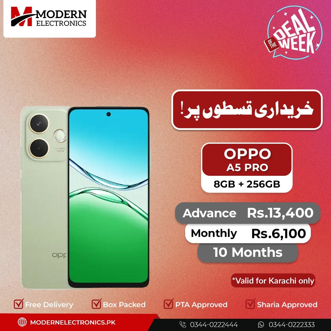Deal of the Week - Oppo Mobile - A5 Pro (8GB, 256GB)