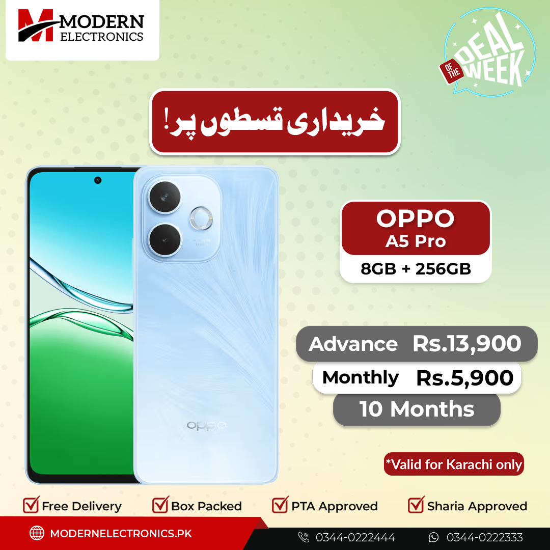 Deal of the Week - Oppo Mobile - A5 Pro (8GB, 256GB)