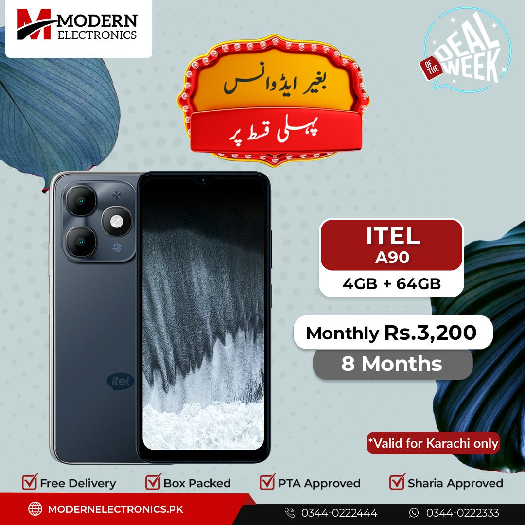 Deal of the Week - Itel Mobile - A90 (4GB, 64GB) - Pay 1st Installment (8 Months)