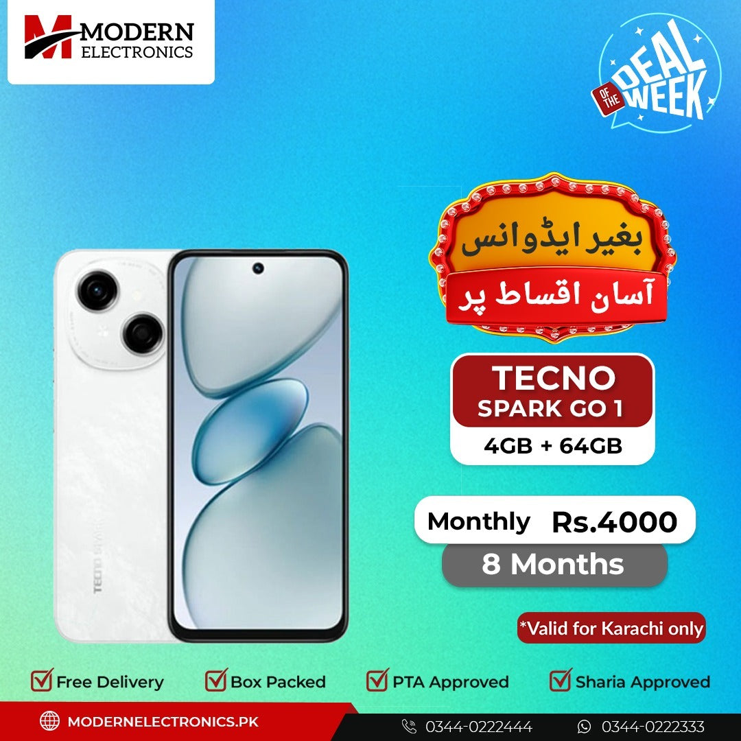 Deal of the Week - Tecno Mobile - Spark GO 1 (4GB, 64GB) - 8 Months Zero Advance