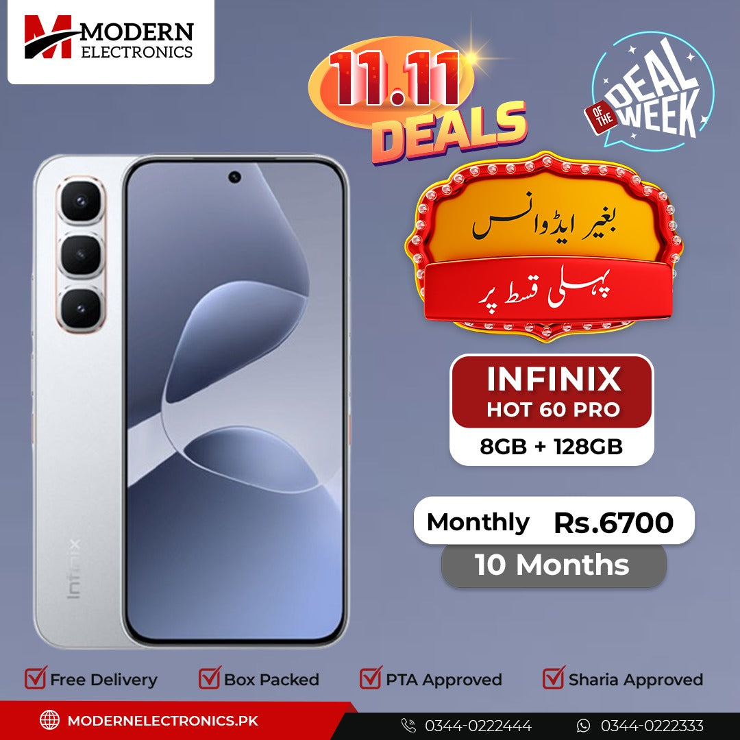 Deal of the Week - Infinix Mobile - HOT 60 Pro (8GB, 128GB) - Pay 1st Installment (10 Months)