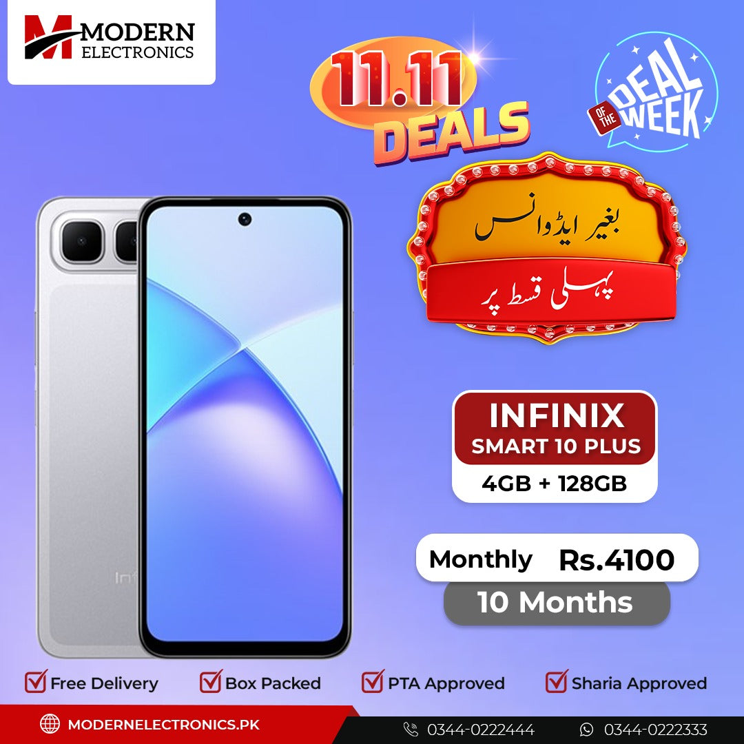 Deal of the Week - Infinix Mobile - Smart 10 Plus (4GB, 128GB) - Pay 1st Installment (10 Months)