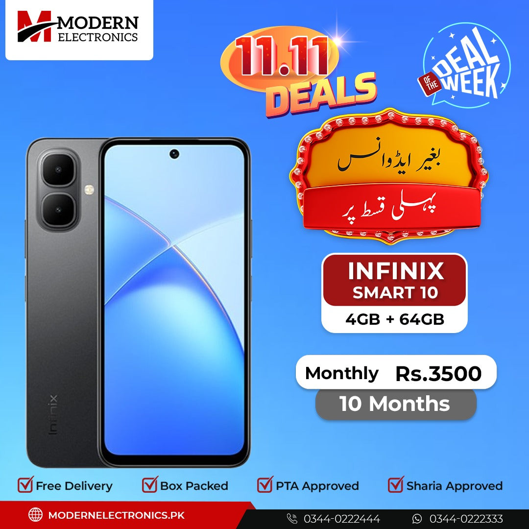 Deal of the Week - Infinix Mobile - SMART 10 (4GB, 64GB) - Pay 1st Installment (10 Months)