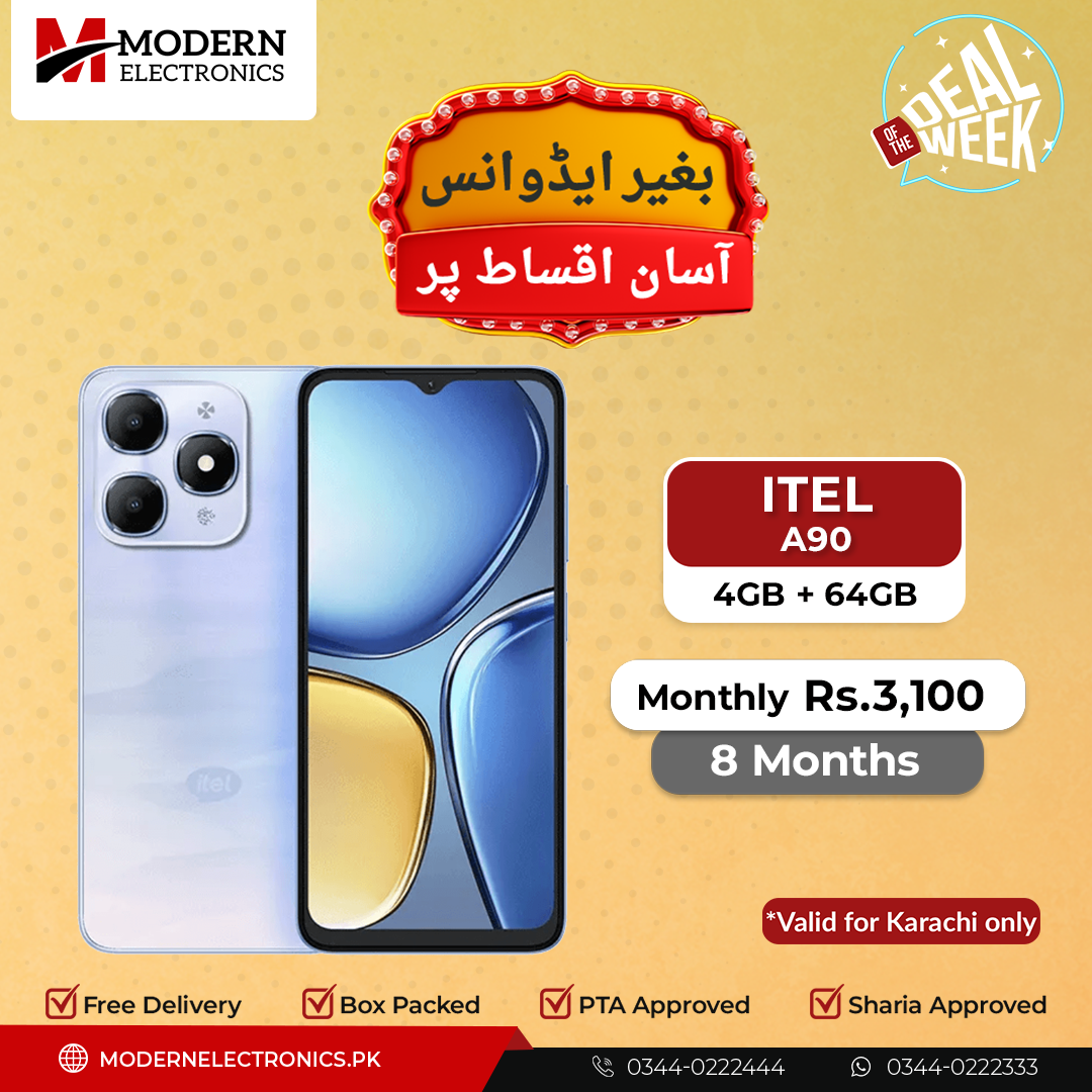 Deal of the Week - Itel Mobile - A90 (4GB, 128GB) - 8 Months Zero Advance