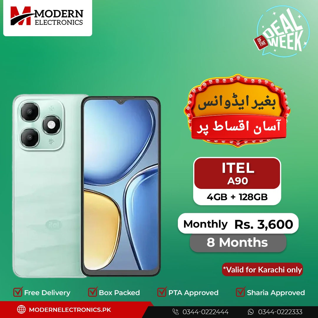 Deal of the Week - Itel Mobile - A90 (4GB, 128GB) - 8 Months Zero Advance