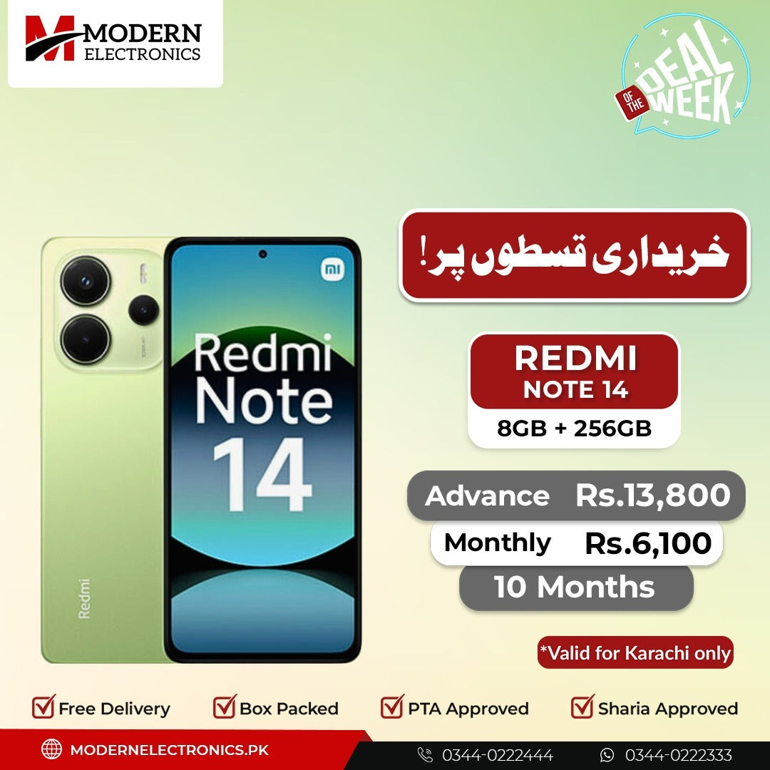 Deal of the Week - Redmi Mobile - Note 14 (8GB, 256GB)