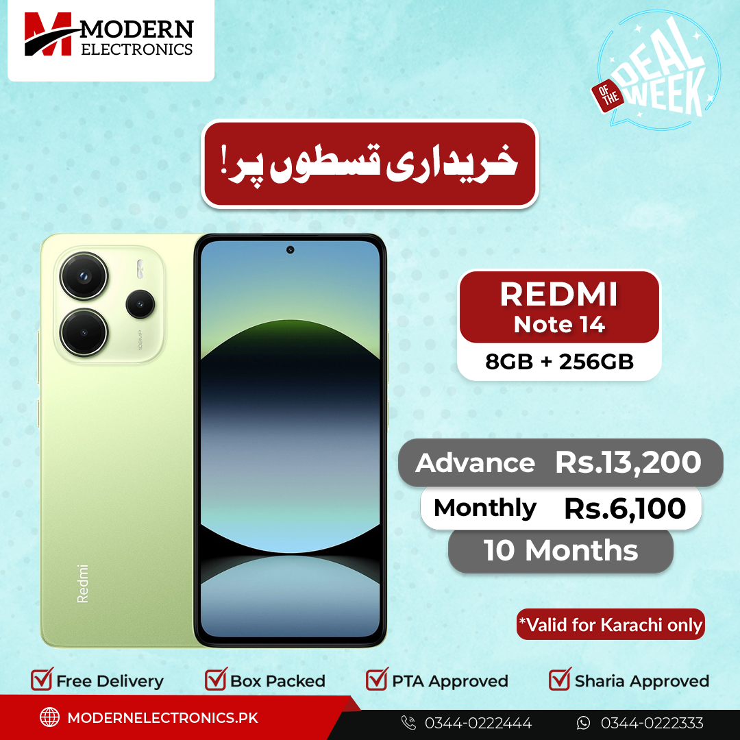 Deal of the Week - Redmi Mobile - Note 14 (8GB, 256GB)