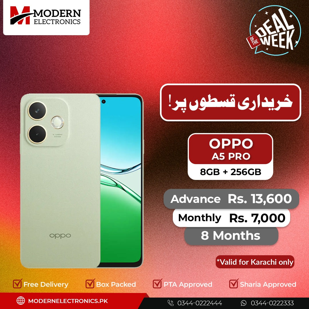 Deal of the Week - Oppo Mobile - A5 Pro (8GB, 256GB)