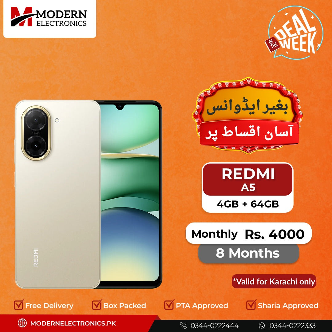 Deal of the Week - Redmi Mobile - Redmi A5 (4GB, 64GB) - 8 Months Zero Advance