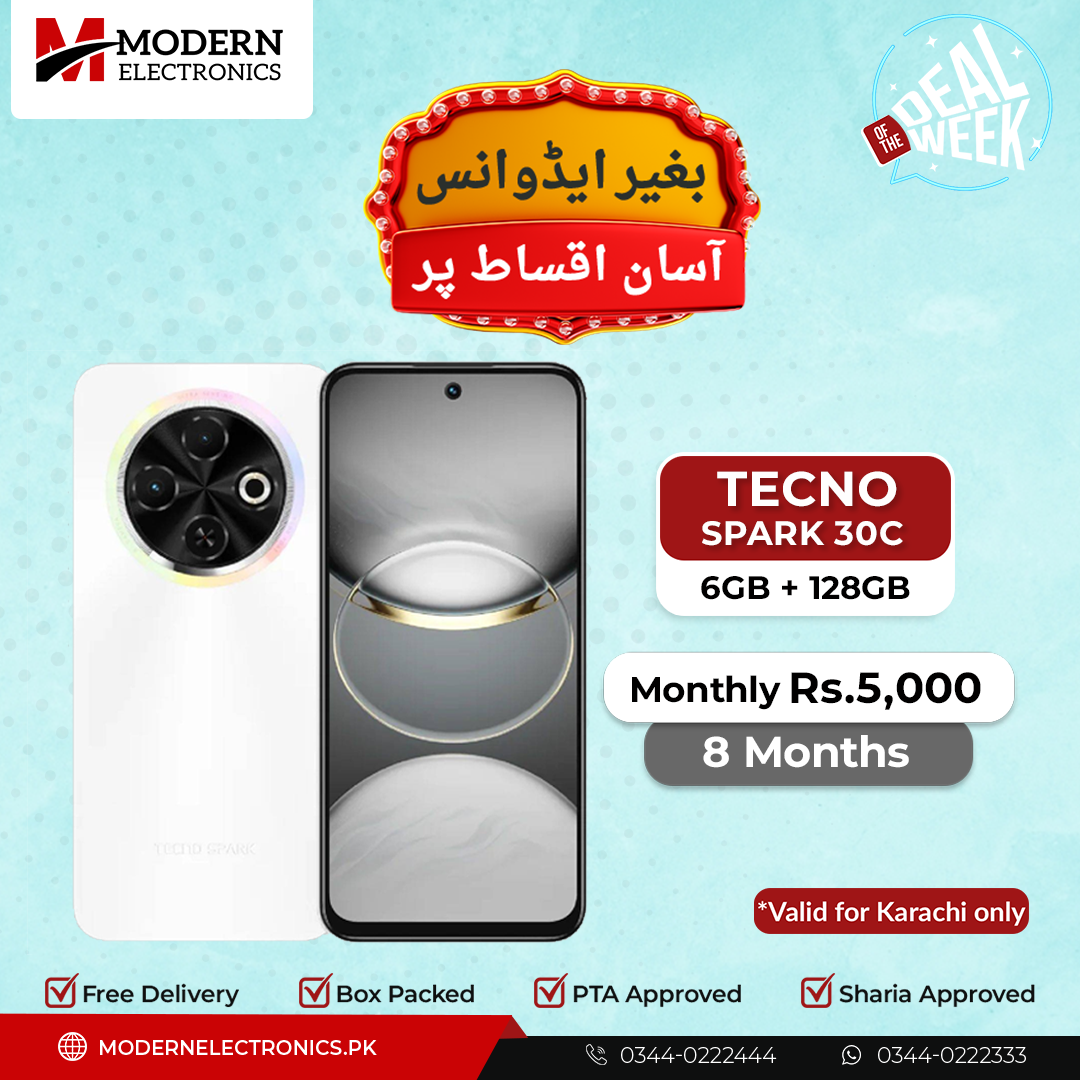 Deal of the Week - Tecno Mobile - Spark 30C (6GB, 128GB) - 8 Months Zero Advance