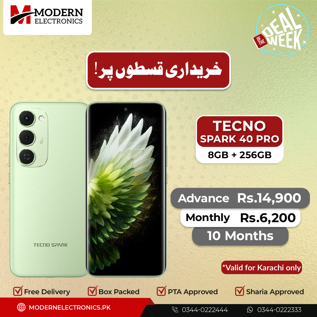 Deal of the Week - Tecno Mobile - Spark 40 Pro (8GB, 256GB)