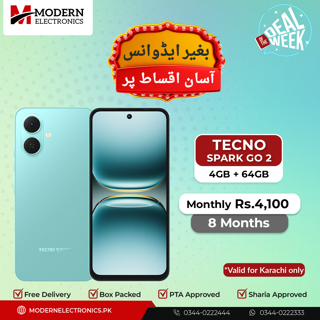 Deal of the Week - Tecno Mobile - Spark GO 2 (4GB, 64GB) - 8 Months Zero Advance