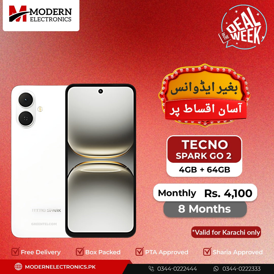 Deal of the Week - Tecno Mobile - Spark GO 2 (4GB, 64GB) - 8 Months Zero Advance