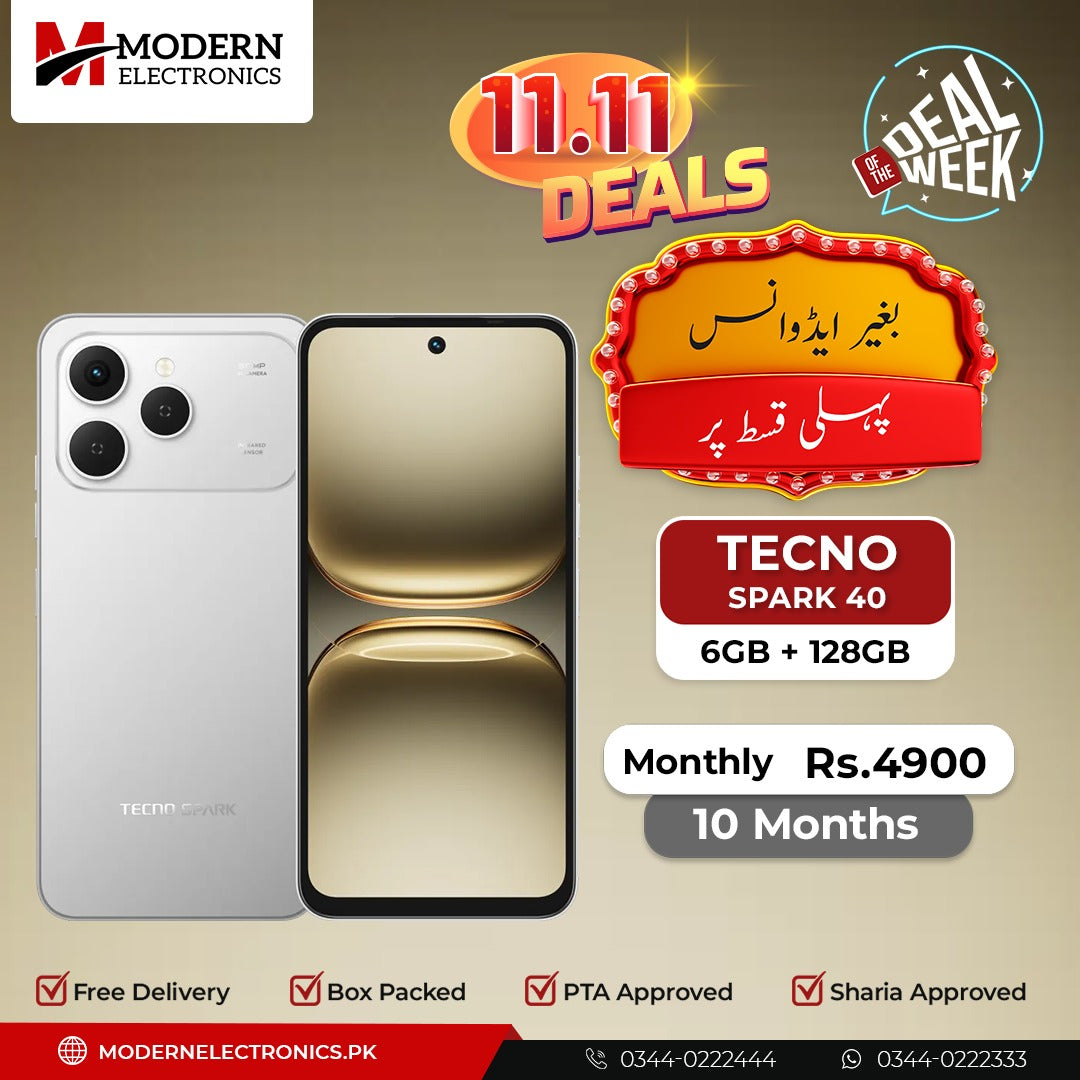 Deal of the Week - Tecno Mobile - Spark 40 (6GB, 128GB) - Pay 1st Installment (10 Months)