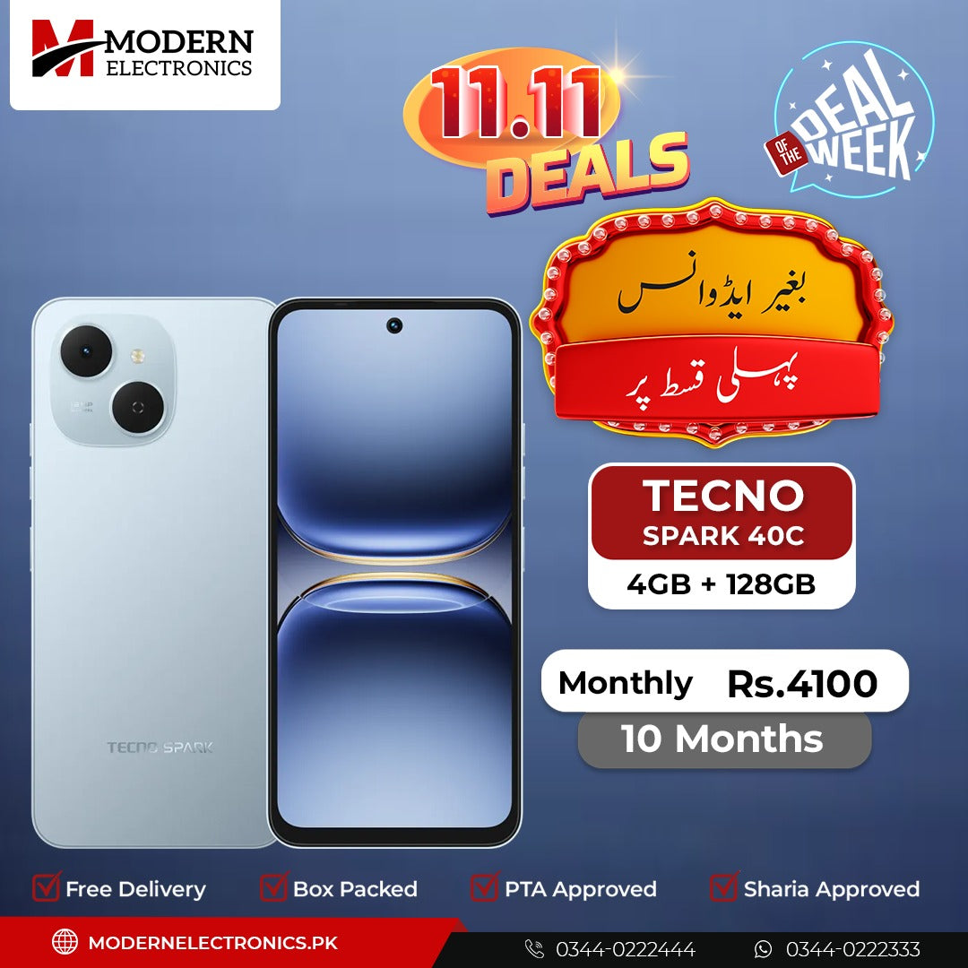 Deal of the Week - Tecno Mobile - Spark 40C (4GB, 128GB) - Pay 1st Installment (10 Months)