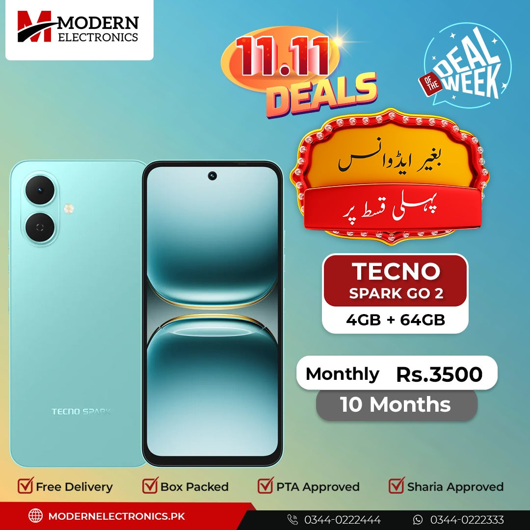 Deal of the Week - Tecno Mobile - Spark GO 2 (4GB, 64GB) - Pay 1st Installment (10 Months)