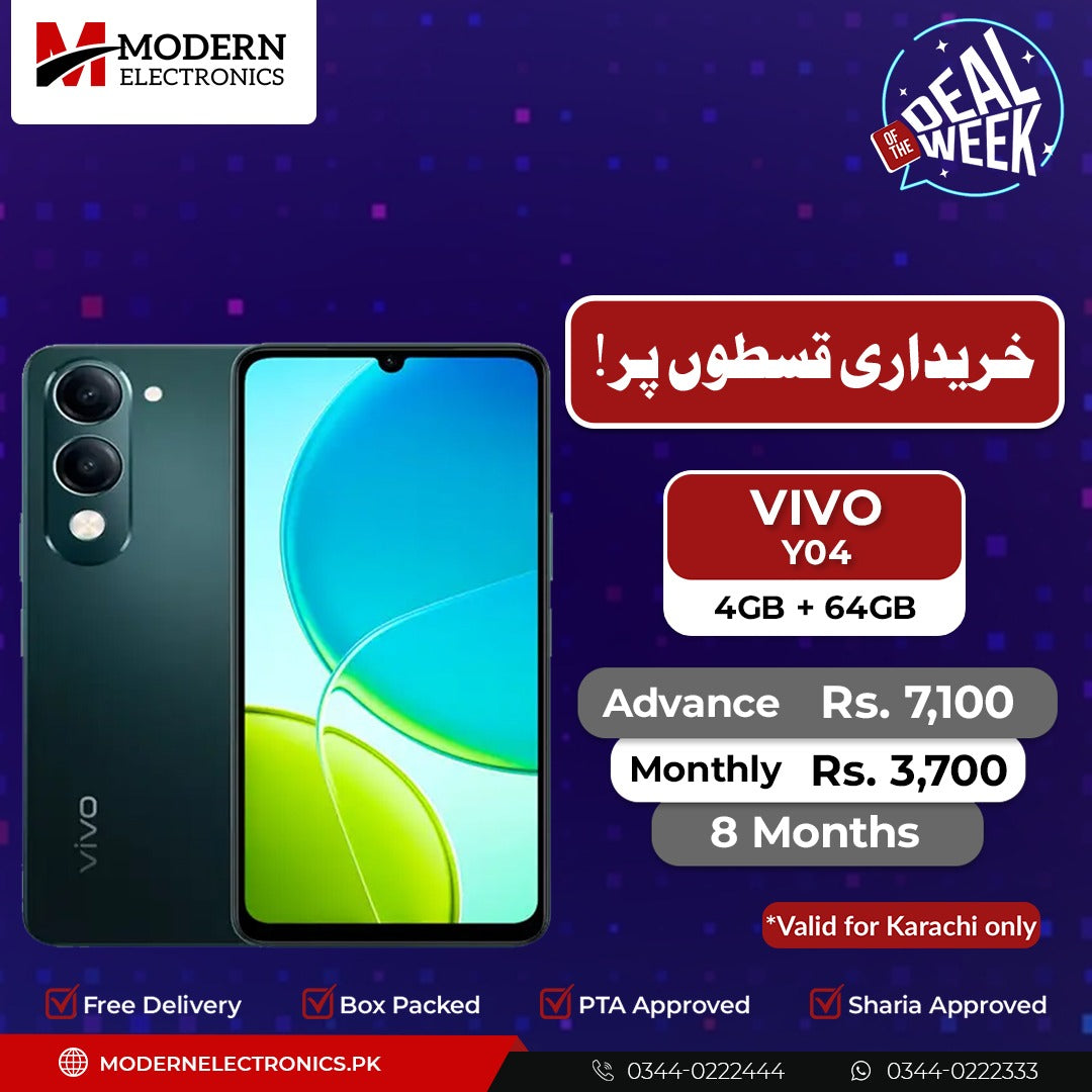 Deal of the Week - Vivo Mobile - Y04 (4GB, 64GB)
