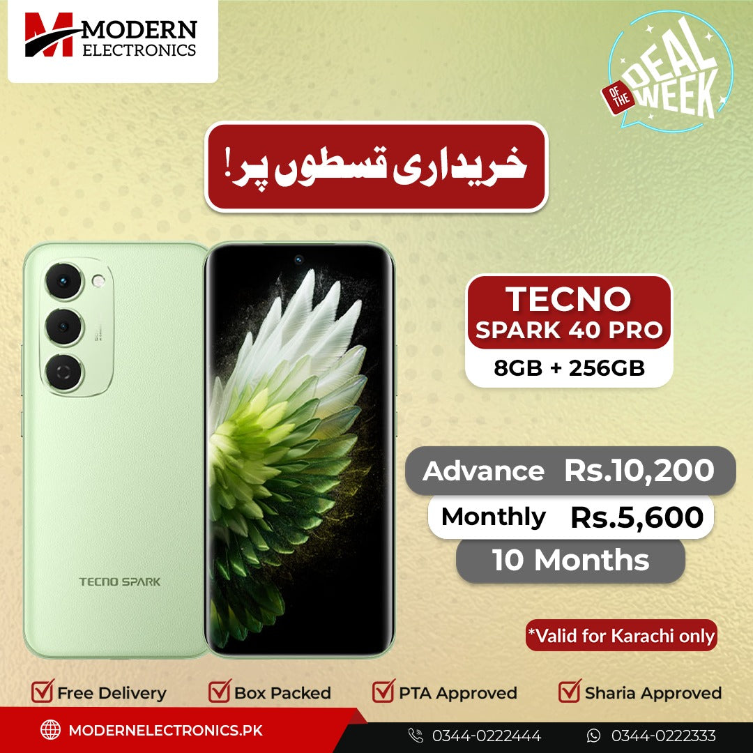 Deal of the Week - Tecno Mobile - Spark 40 Pro (8GB, 256GB)