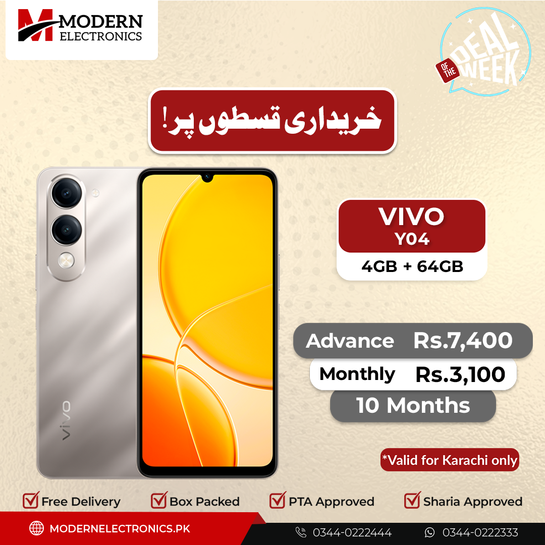 Deal of the Week - Vivo Mobile - Y04 (4GB, 64GB)