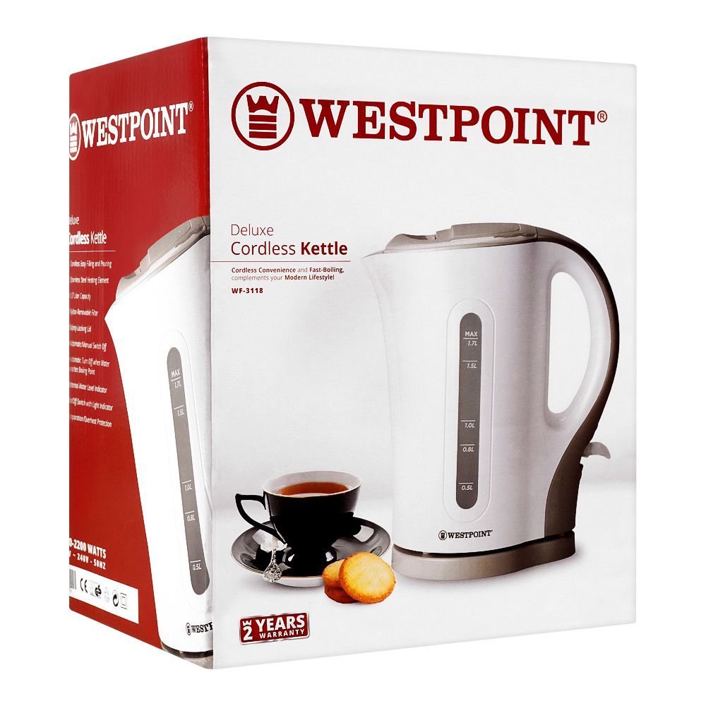 Westpoint Kitchen Appliances Kettle Cordless WF-3118